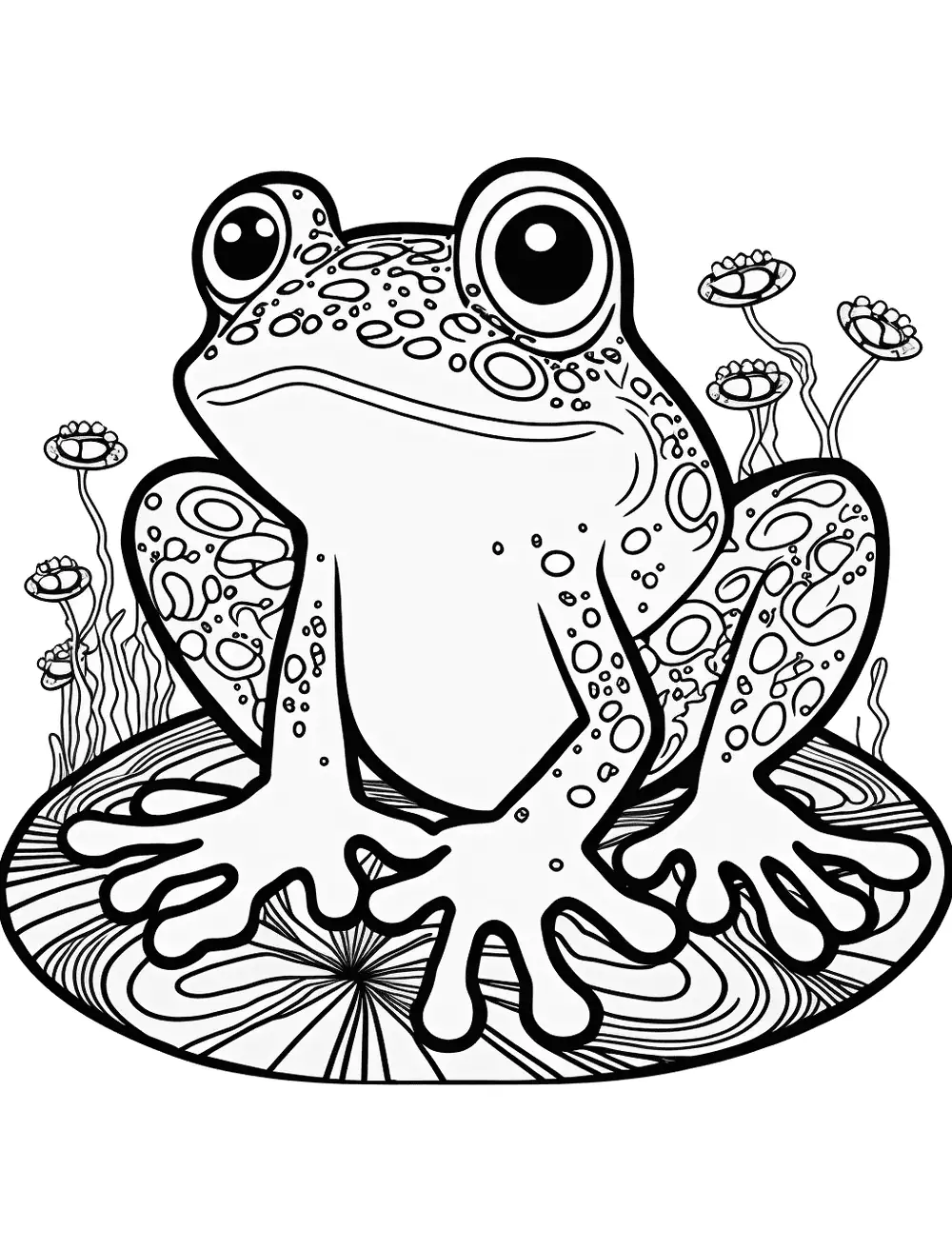 Dibujos para Colorear Trippy Frog