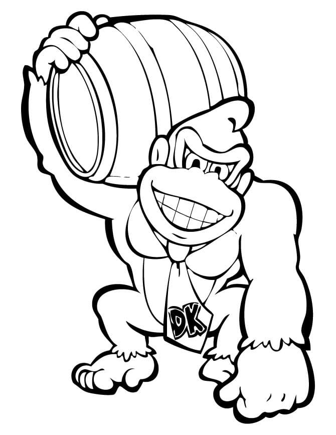 Donkey Kong para colorear 32