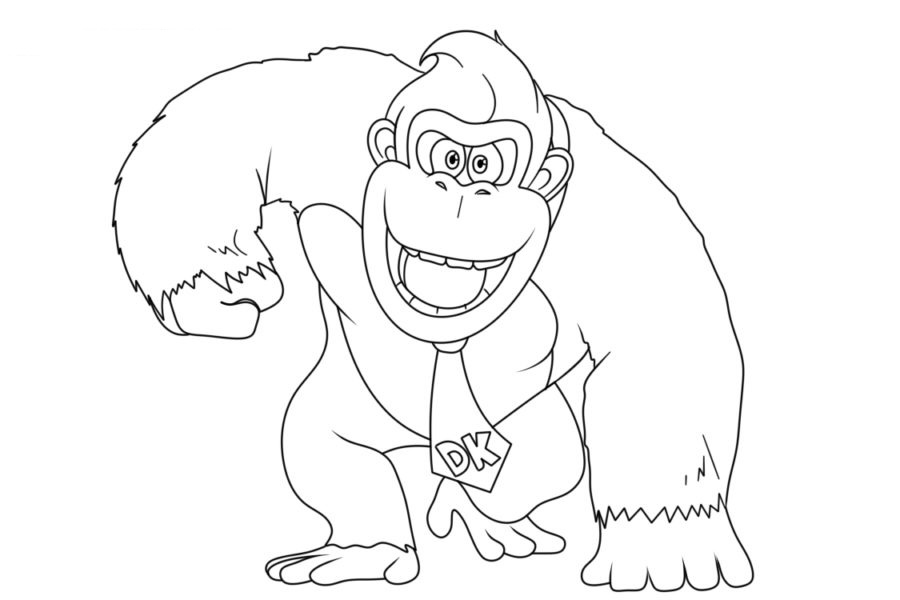 Donkey Kong para colorear 52