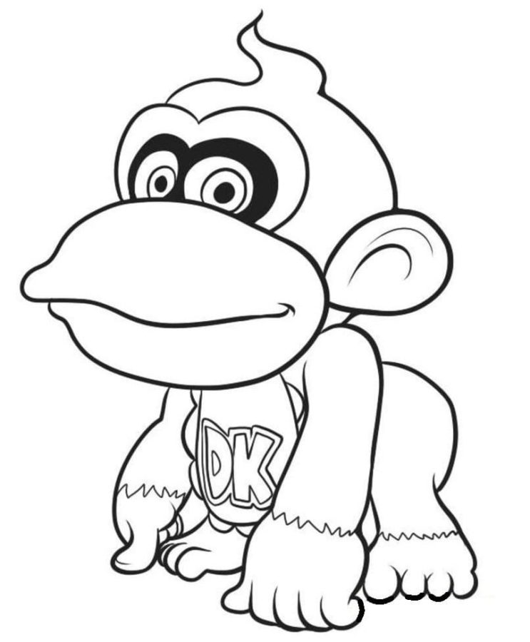 Donkey Kong para colorear 6