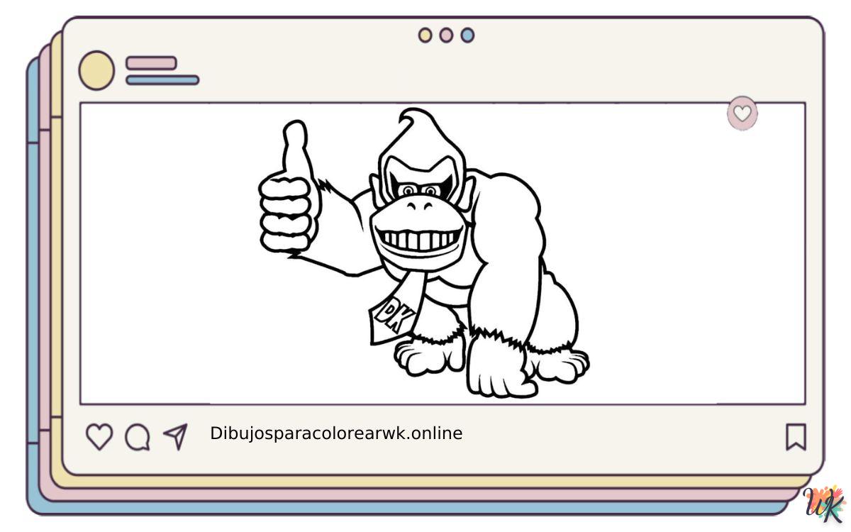 75 Dibujos Para Colorear Donkey Kong