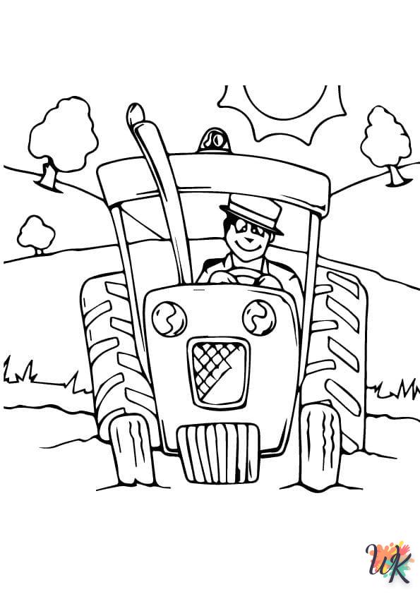 Dibujos para Colorear Tractores 83