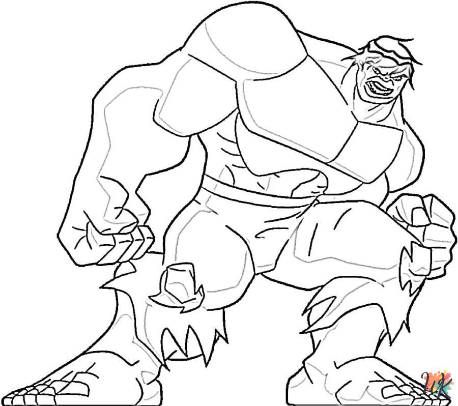 Dibujos para Colorear Hulk 103
