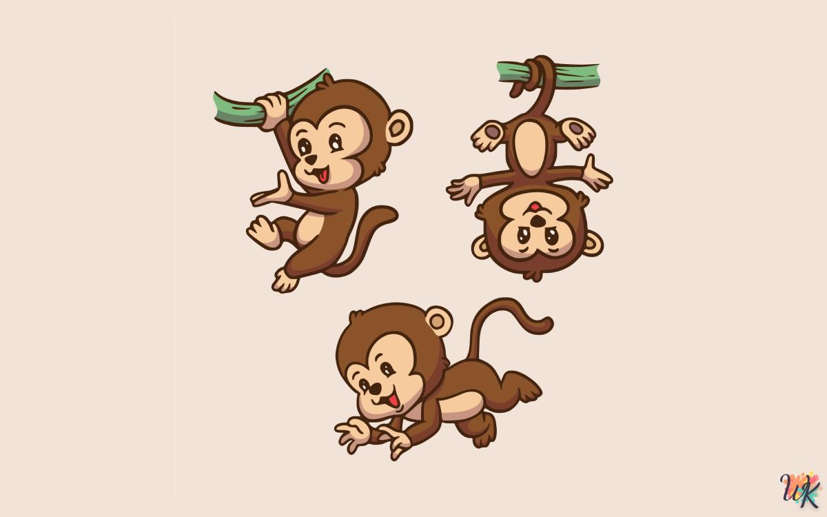 103 Dibujos Para Colorear Monos