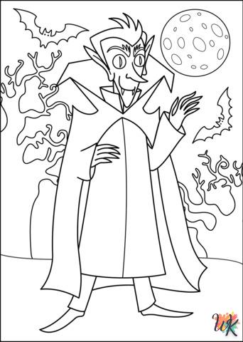 Dibujos para Colorear Dracula 8