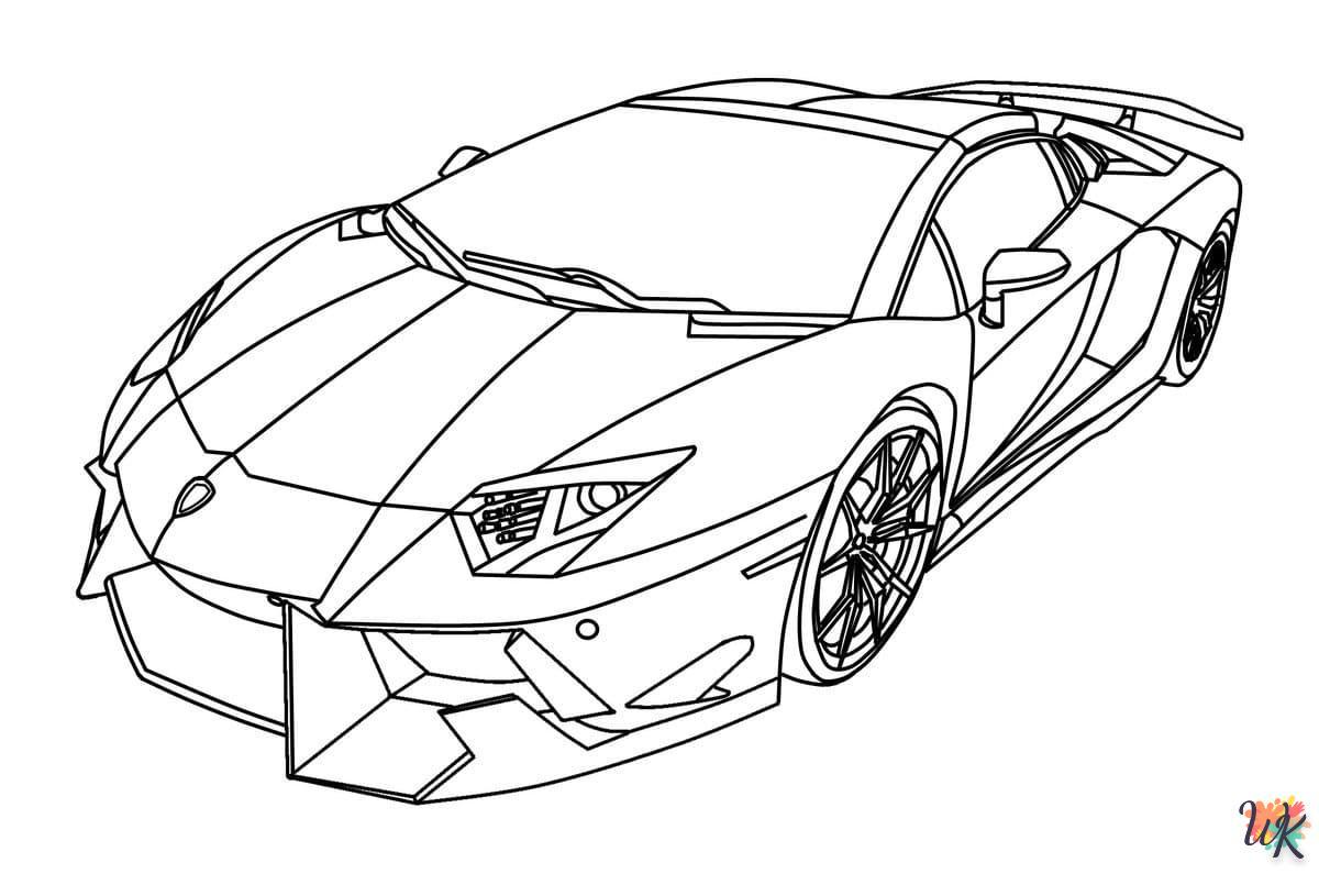 Dibujos para Colorear Lamborghini 9