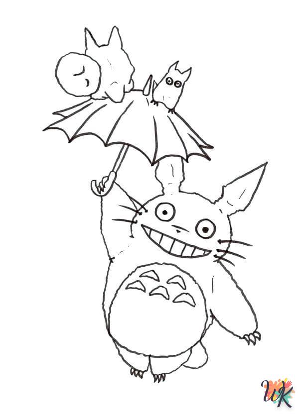 Dibujos para Colorear Totoro 52