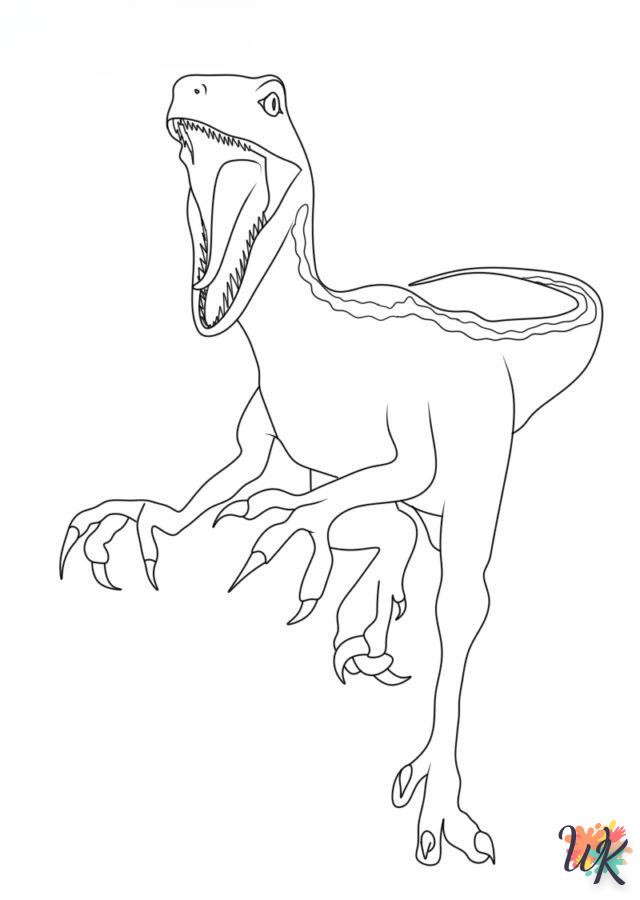 Dibujos para Colorear Velociraptor 96