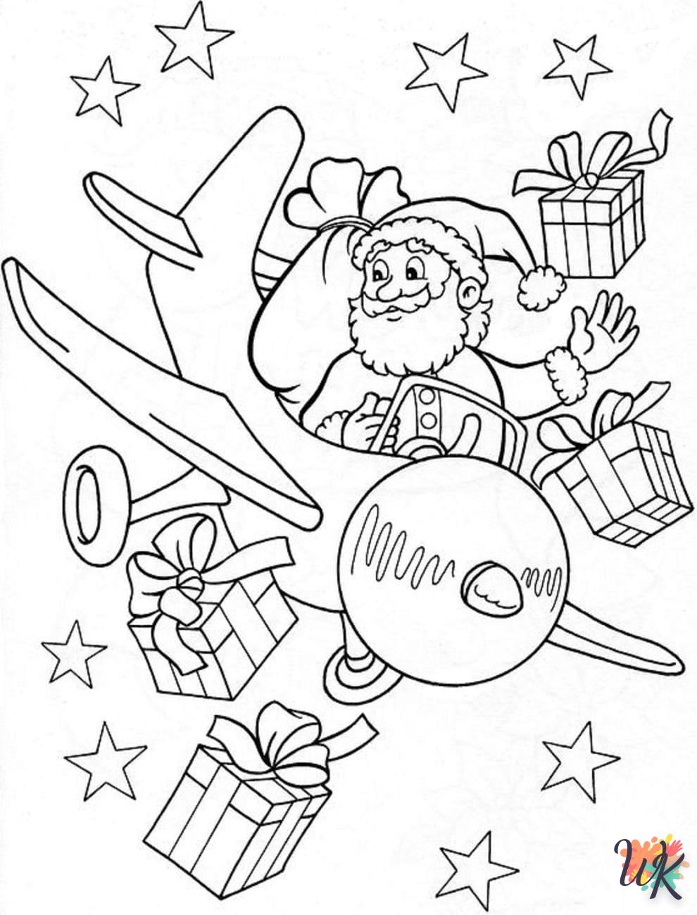 Dibujos para Colorear Papa Noel 21