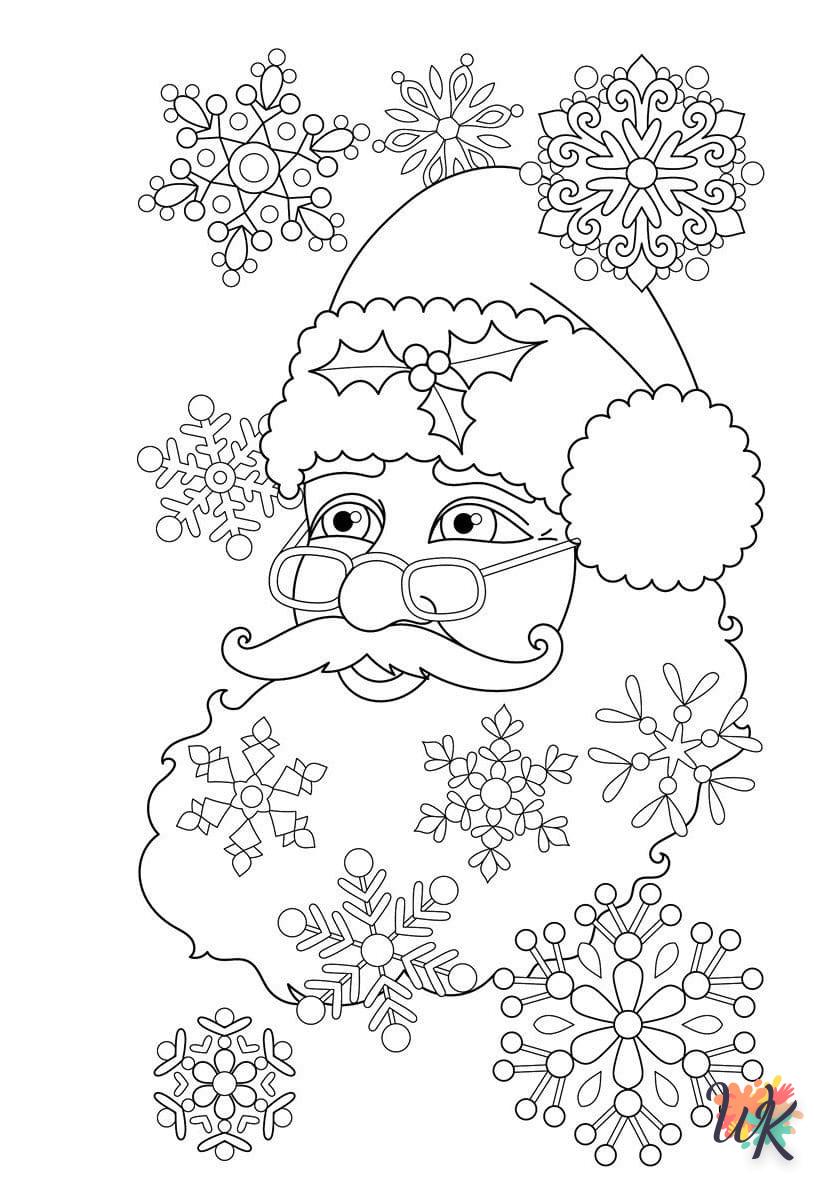 Dibujos para Colorear Papa Noel 24