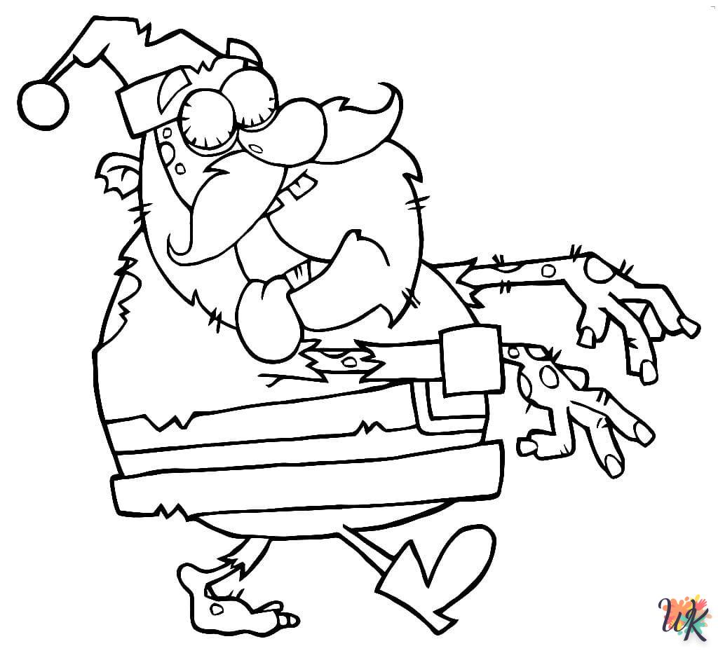 Dibujos para Colorear Papa Noel 36