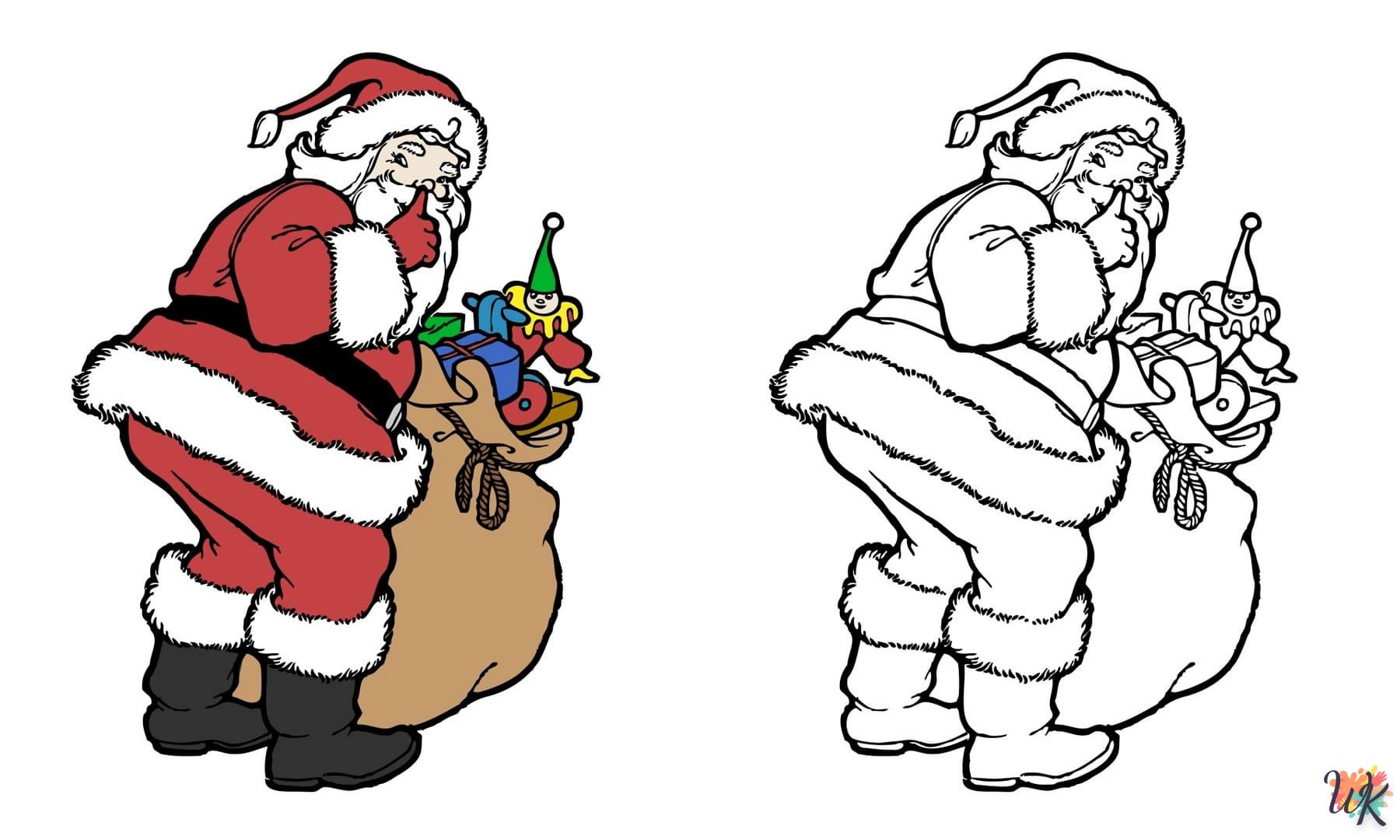 Dibujos para Colorear Papa Noel 65