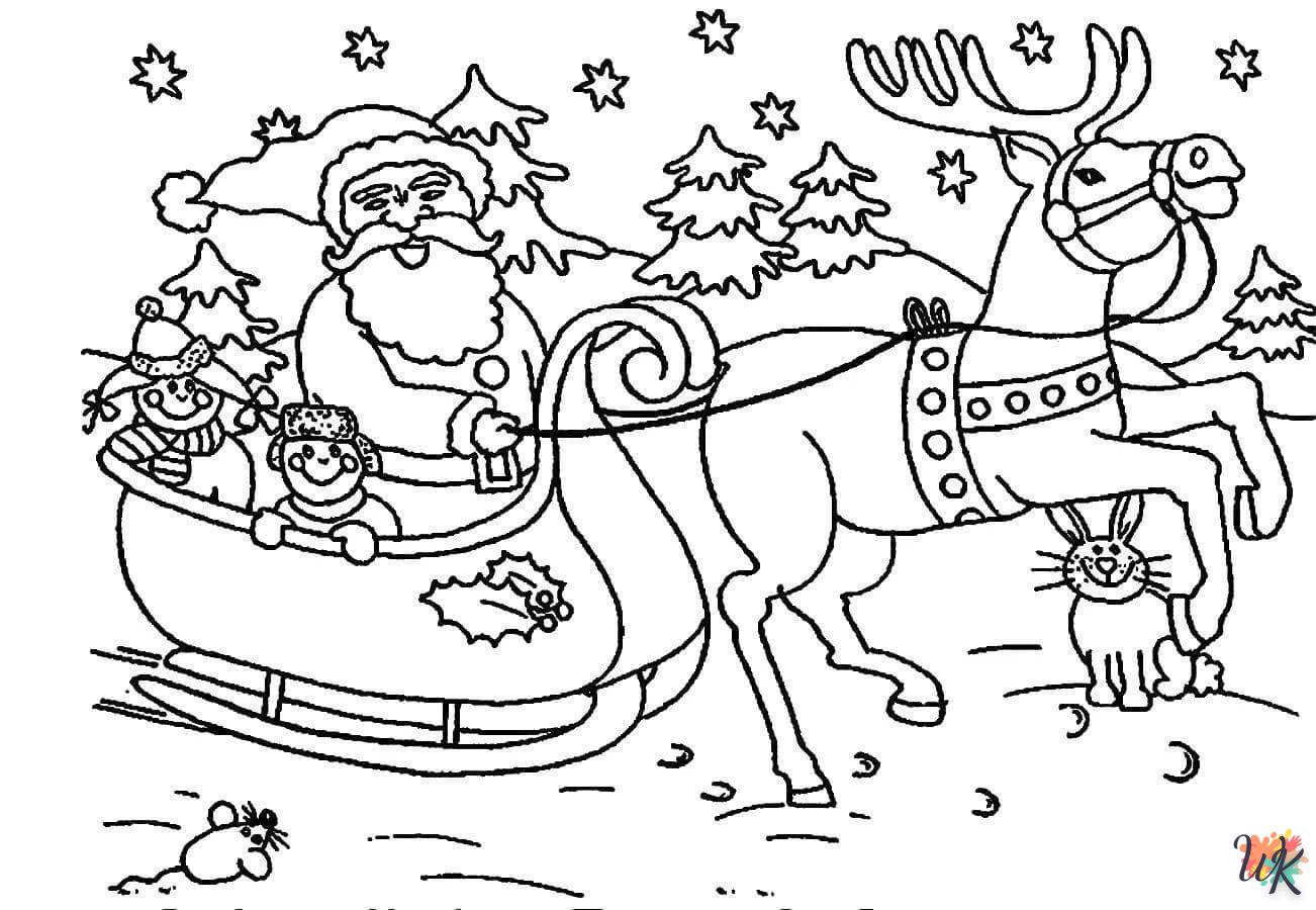Dibujos para Colorear Papa Noel 70