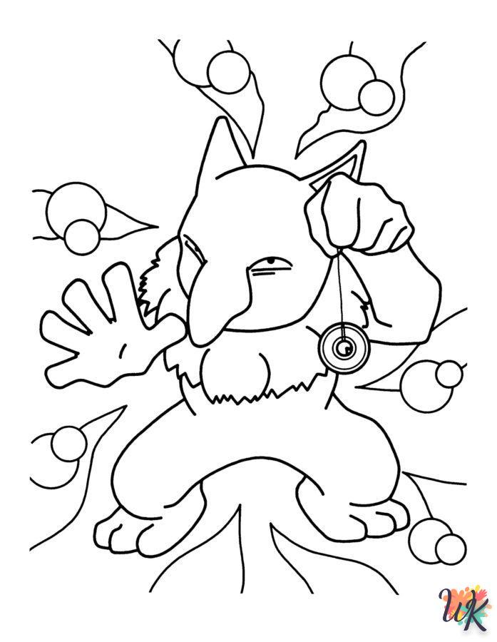 Dibujos para Colorear Pokemon Navidad 14