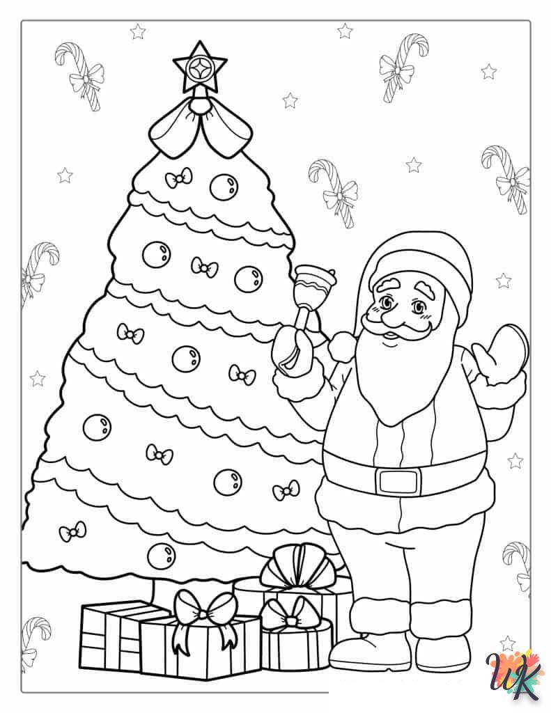 Dibujos para Colorear Árboles de Navidad