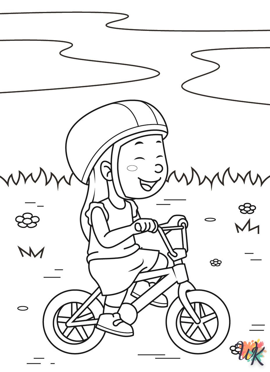 Dibujos para Colorear Bicicleta 8