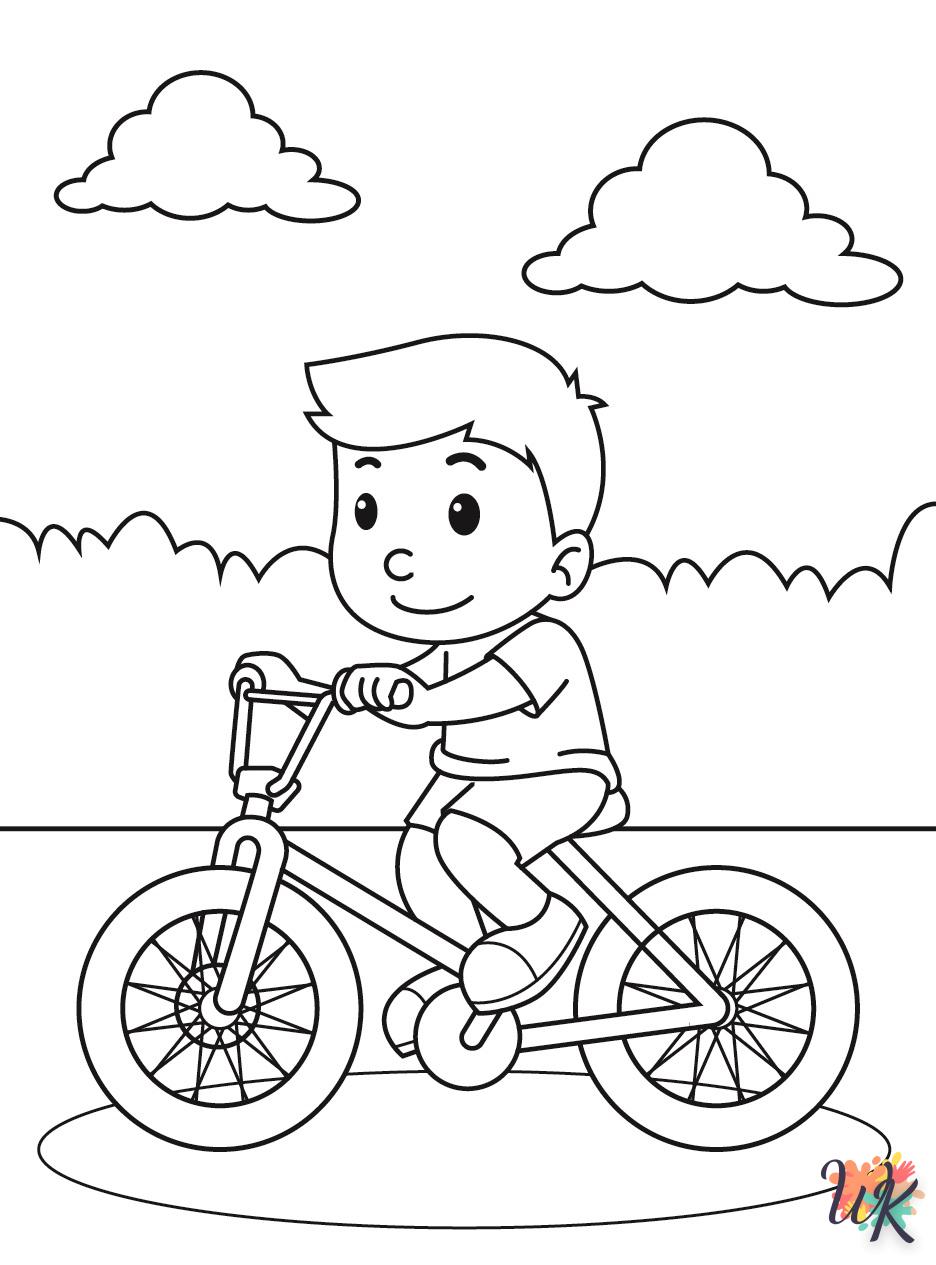 Dibujos para Colorear Bicicleta 13