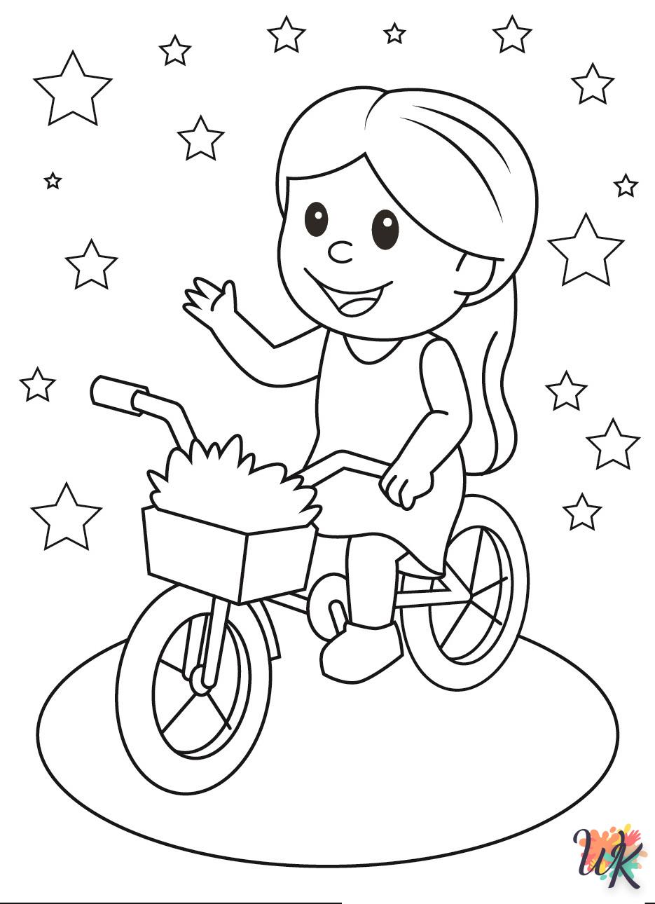Dibujos para Colorear Bicicleta 11