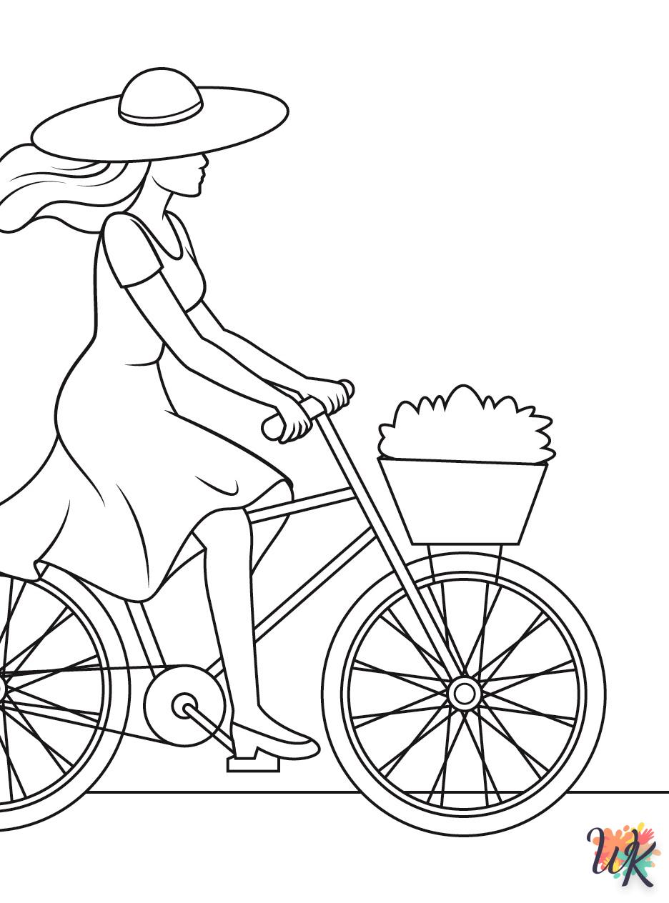 Dibujos para Colorear Bicicleta 14