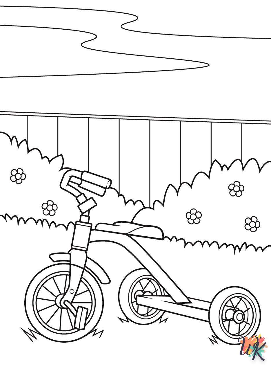 Dibujos para Colorear Bicicleta 16