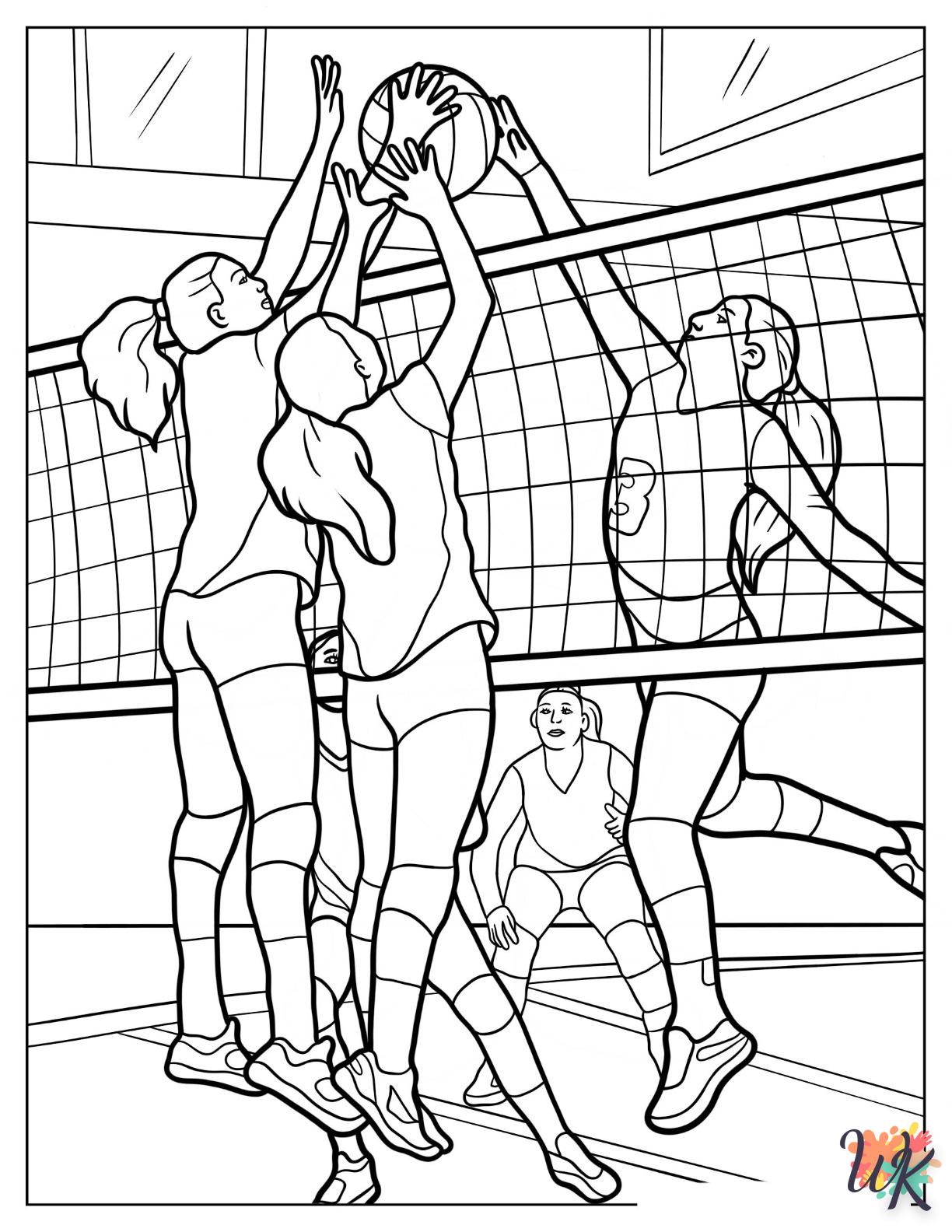 Dibujos para Colorear Volleyball 2