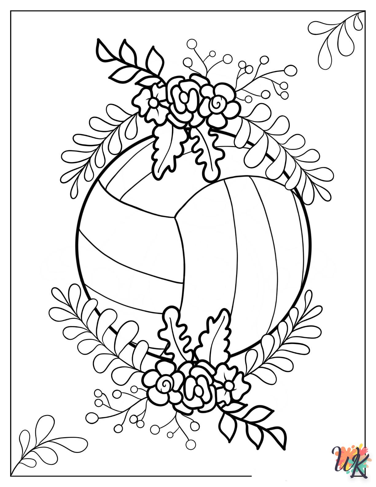 Dibujos para Colorear Volleyball 9