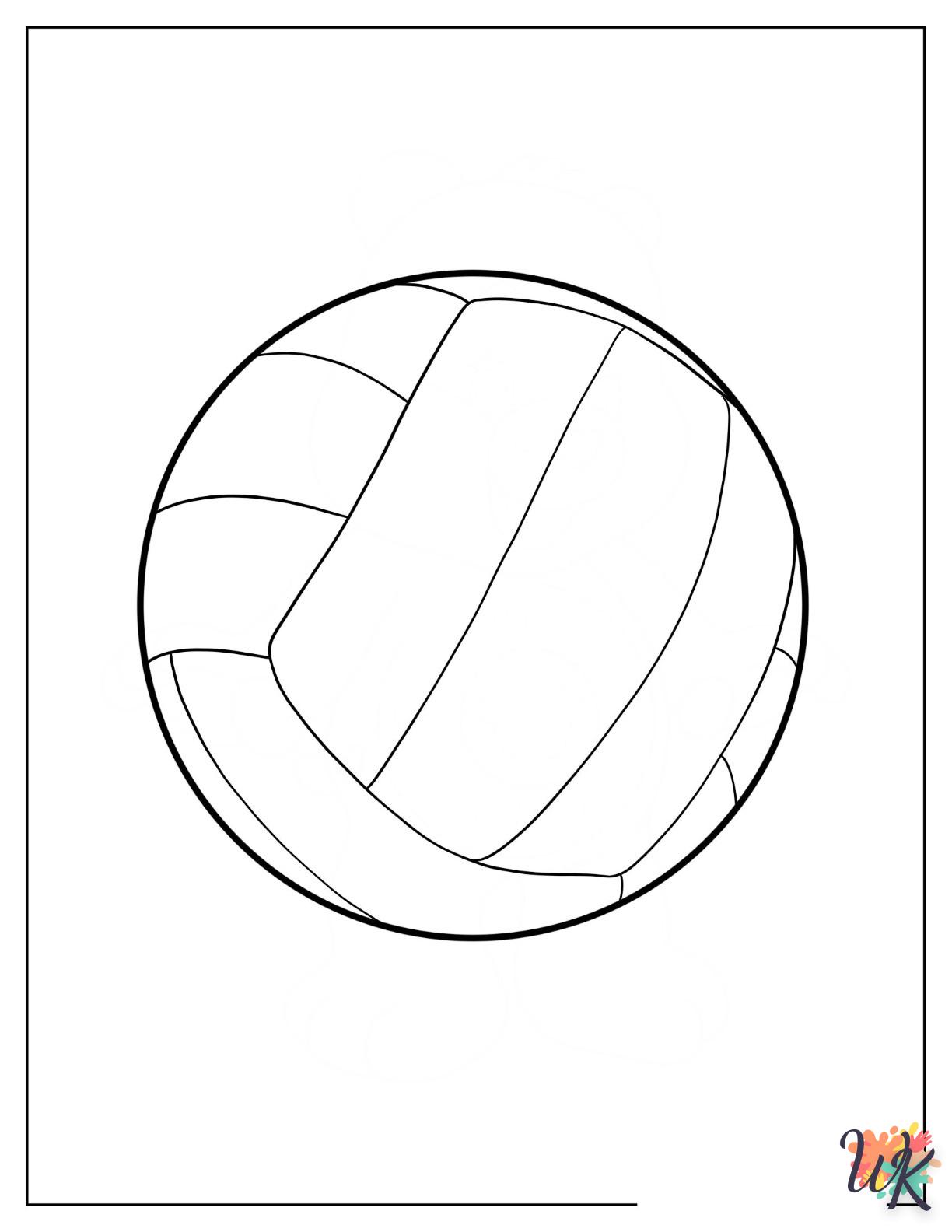 Dibujos para Colorear Volleyball 7