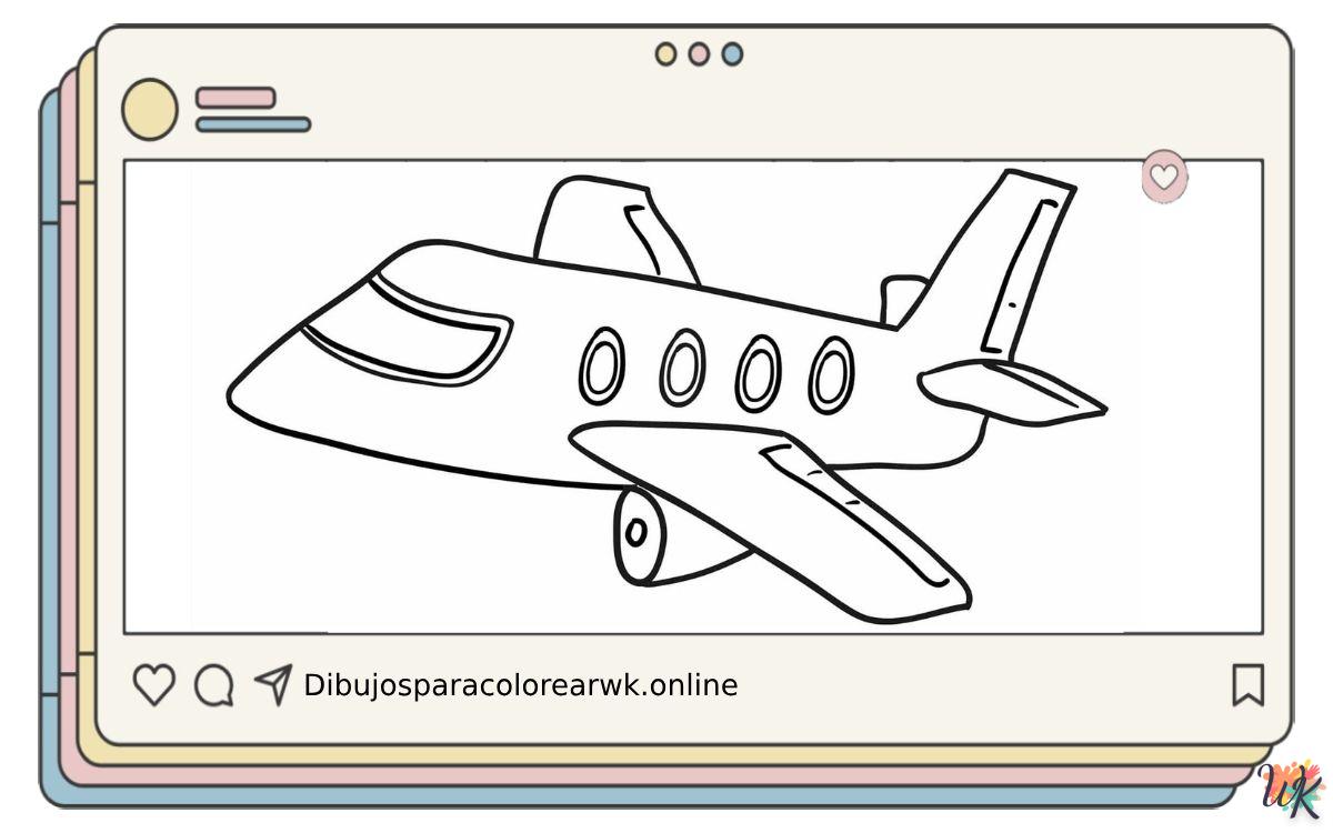 112 Dibujos Para Colorear Aviones