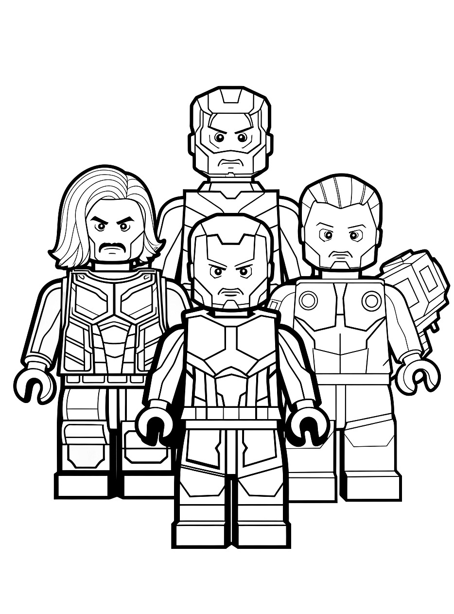 Colorear Lego Avengers 11