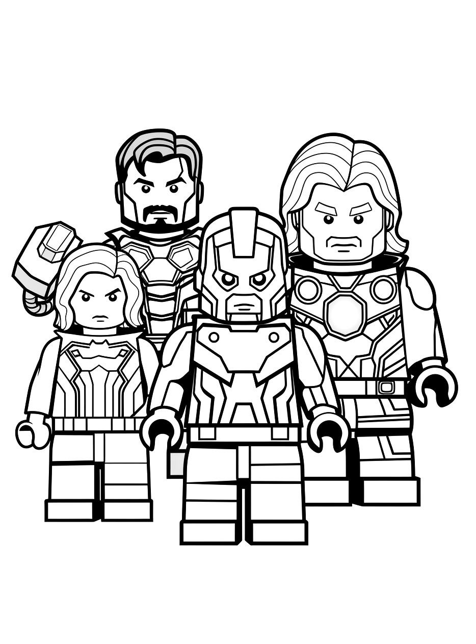 Colorear Lego Avengers 12