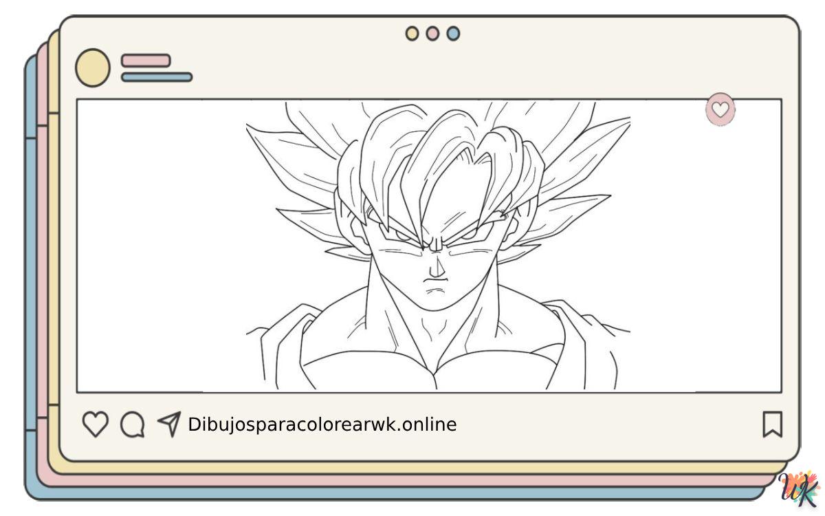 62 Dibujos Para Colorear Son Goku