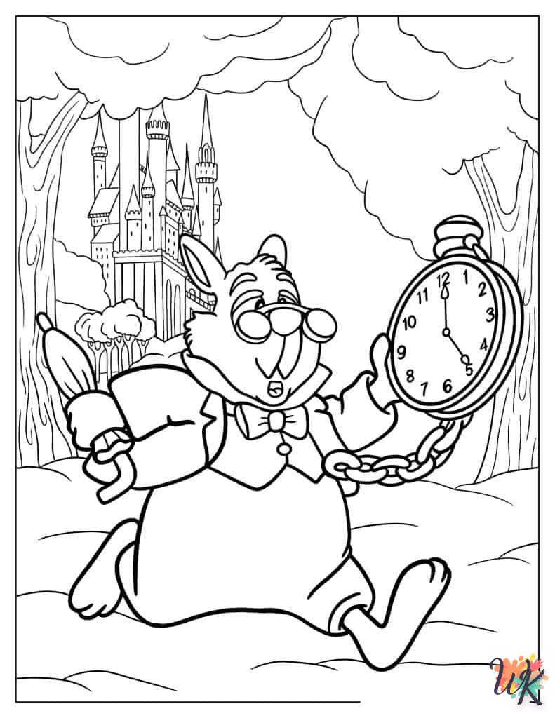Dibujos para Colorear Alice In Wonderland 10