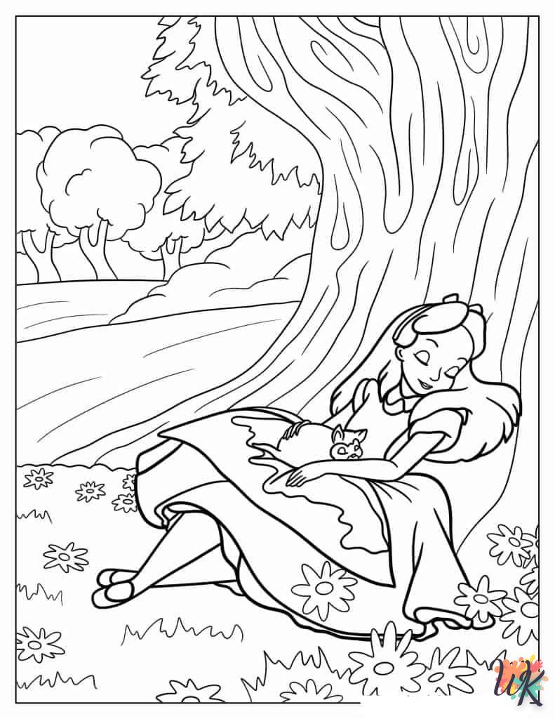 Dibujos para Colorear Alice In Wonderland 6