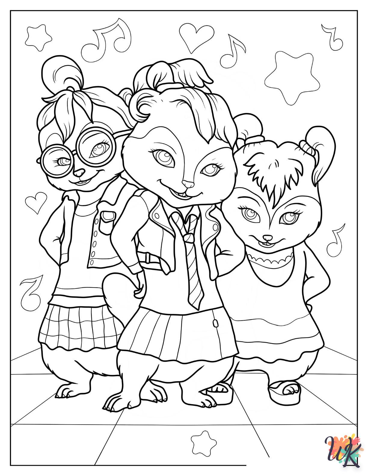 Dibujos para Colorear Alvin And The Chipmunks 10