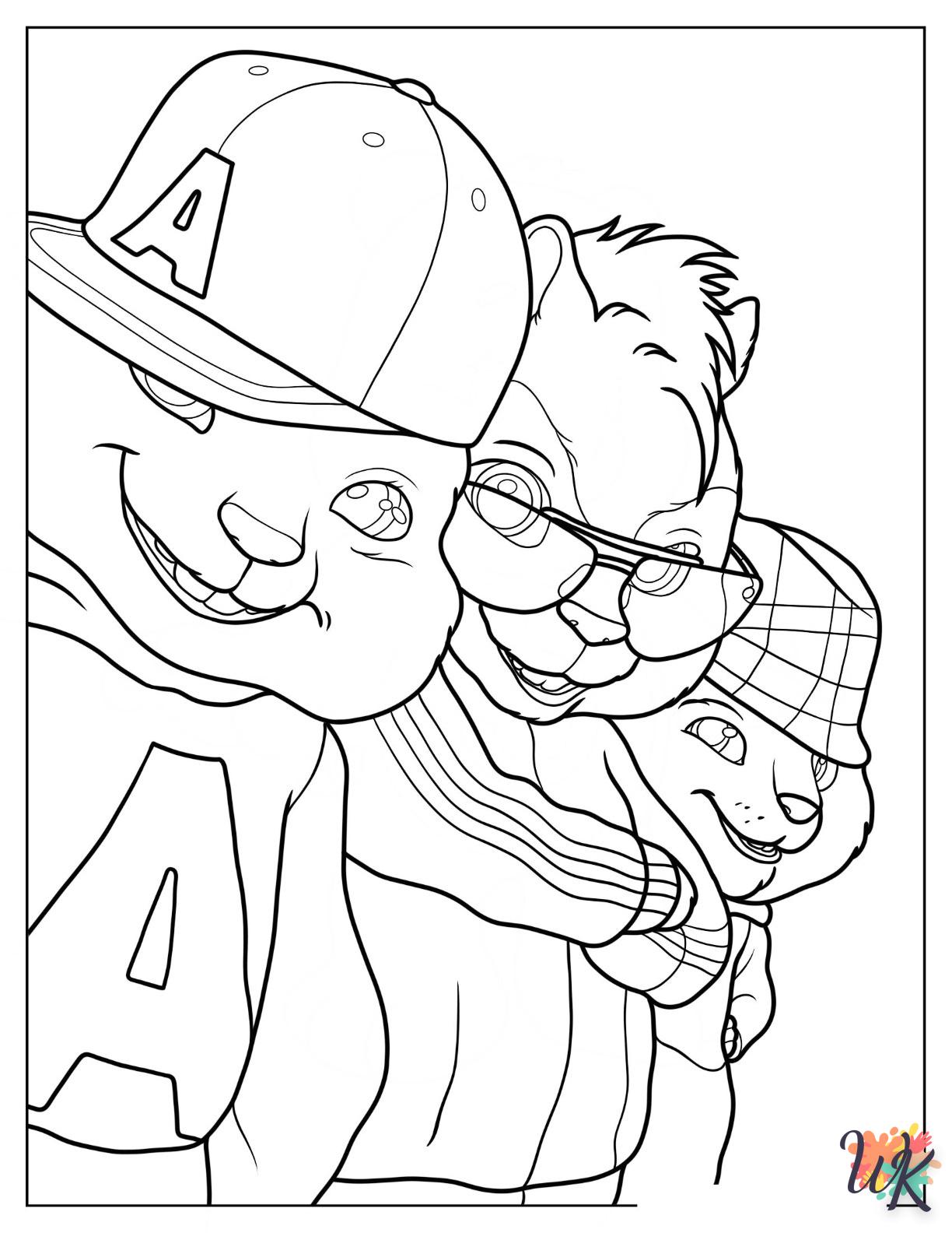Dibujos para Colorear Alvin And The Chipmunks 12