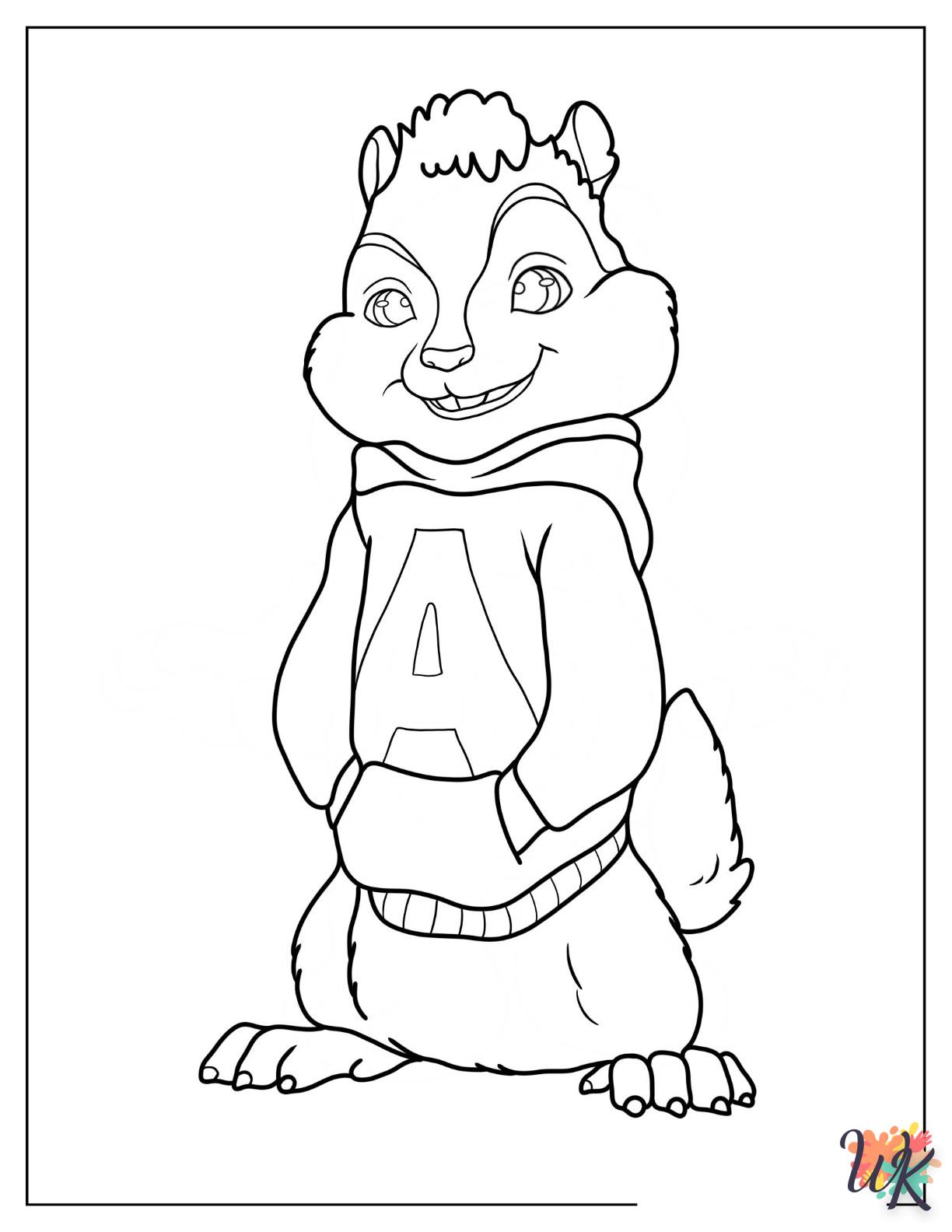Dibujos para Colorear Alvin And The Chipmunks 13