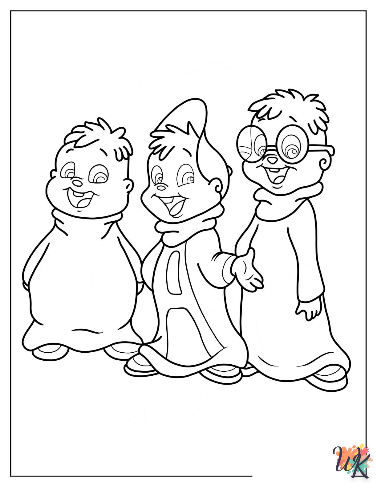 Dibujos para Colorear Alvin And The Chipmunks 15
