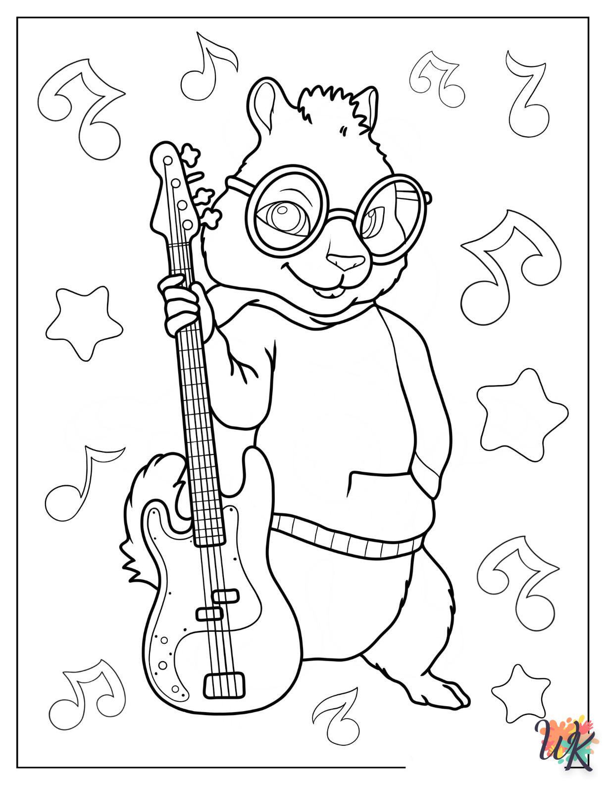 Dibujos para Colorear Alvin And The Chipmunks 17
