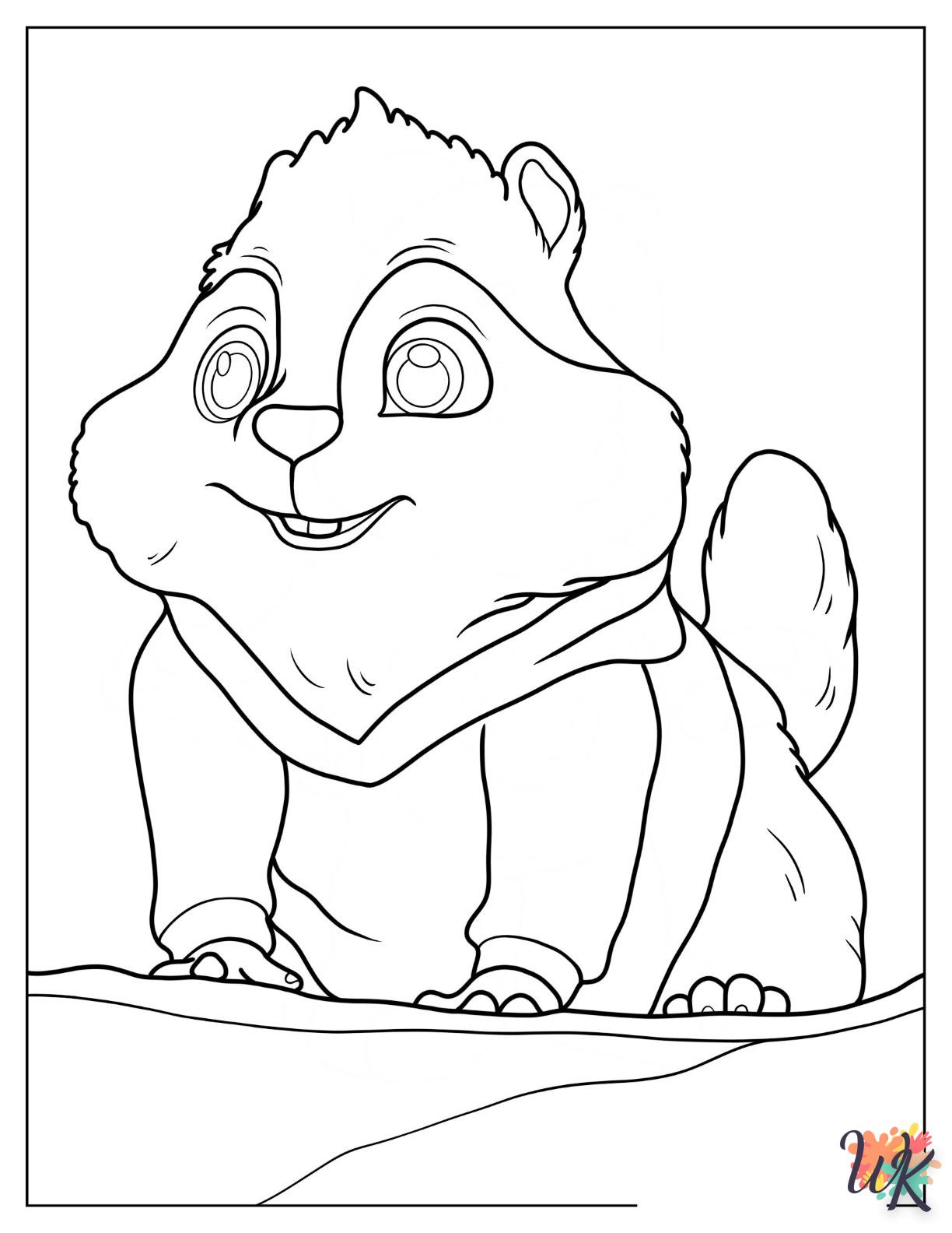 Dibujos para Colorear Alvin And The Chipmunks 19