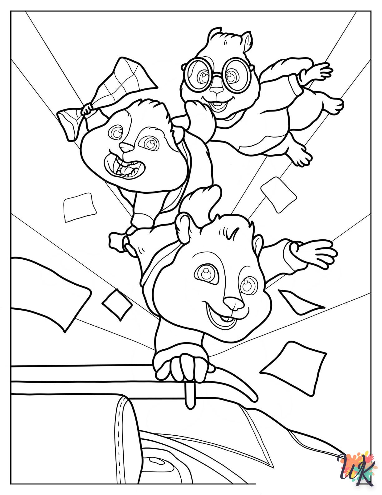 Dibujos para Colorear Alvin And The Chipmunks 1