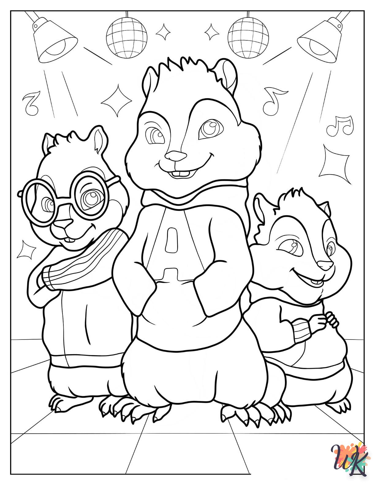 Dibujos para Colorear Alvin And The Chipmunks 2