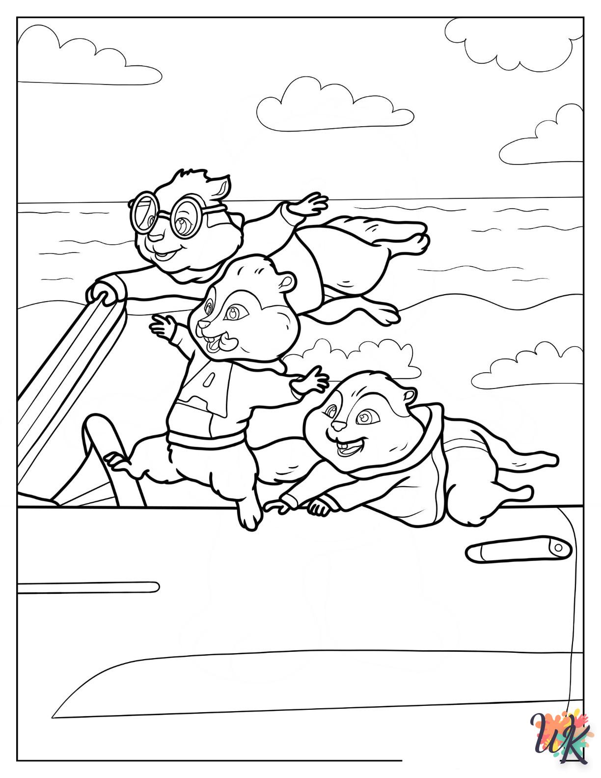 Dibujos para Colorear Alvin And The Chipmunks 4