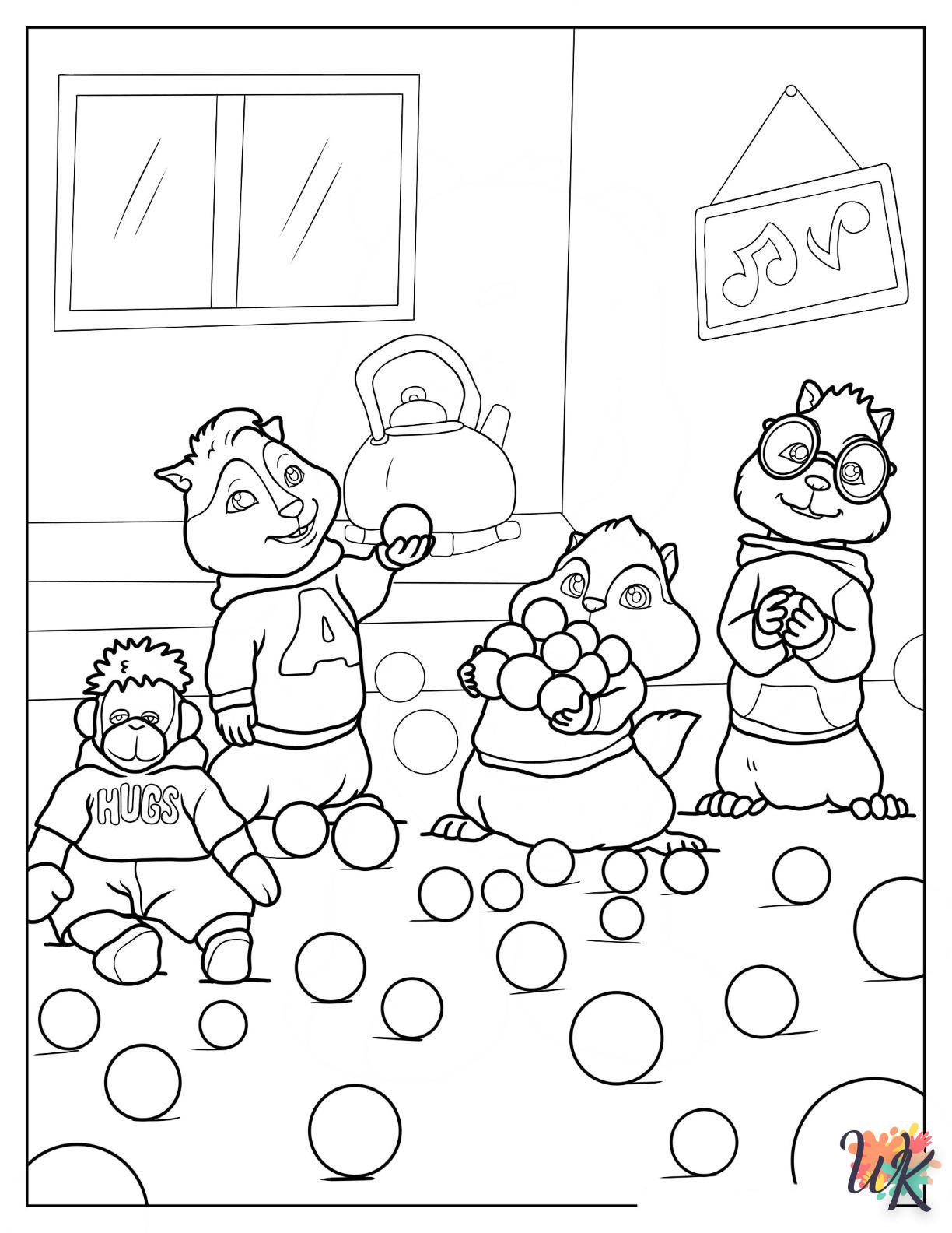 Dibujos para Colorear Alvin And The Chipmunks 7