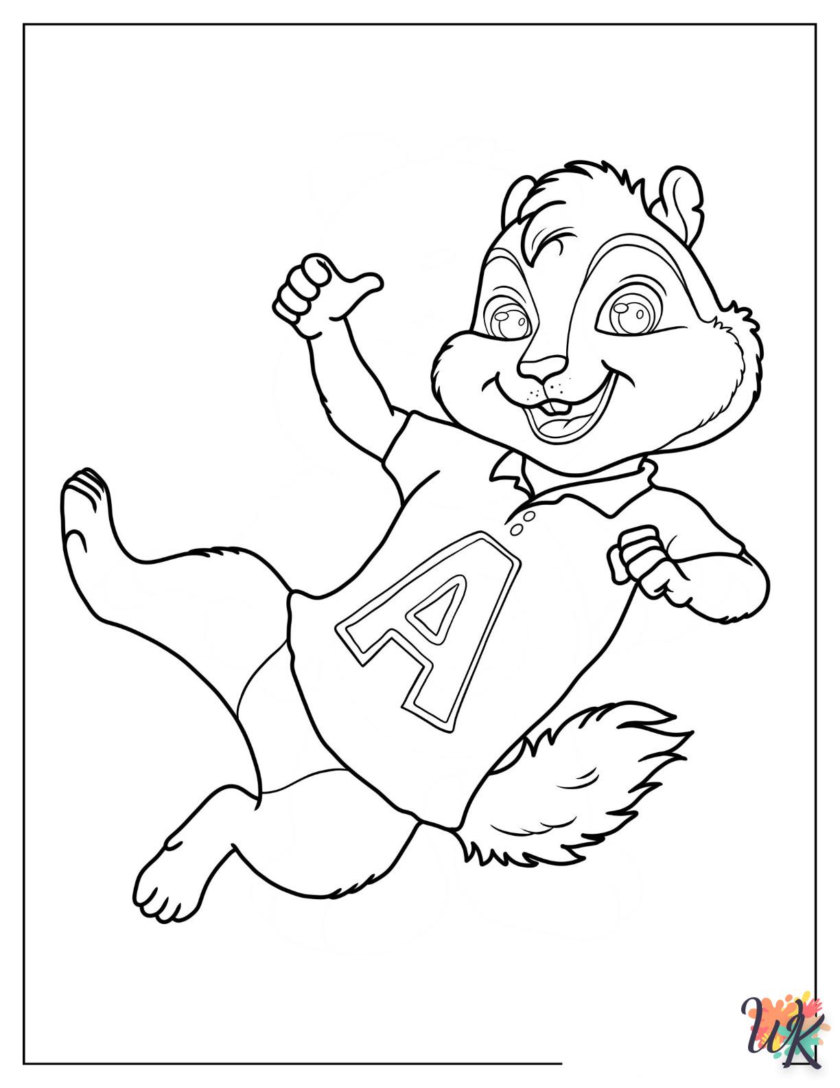 Dibujos para Colorear Alvin And The Chipmunks 8