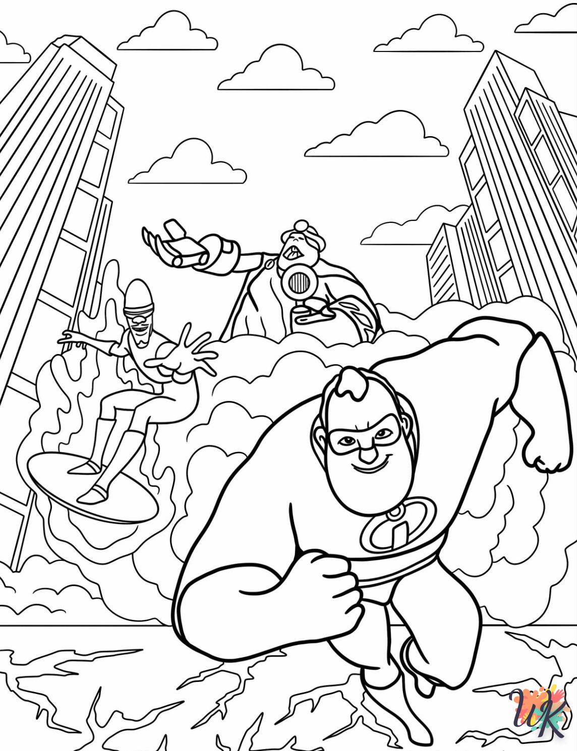 Dibujos para Colorear Incredibles 8