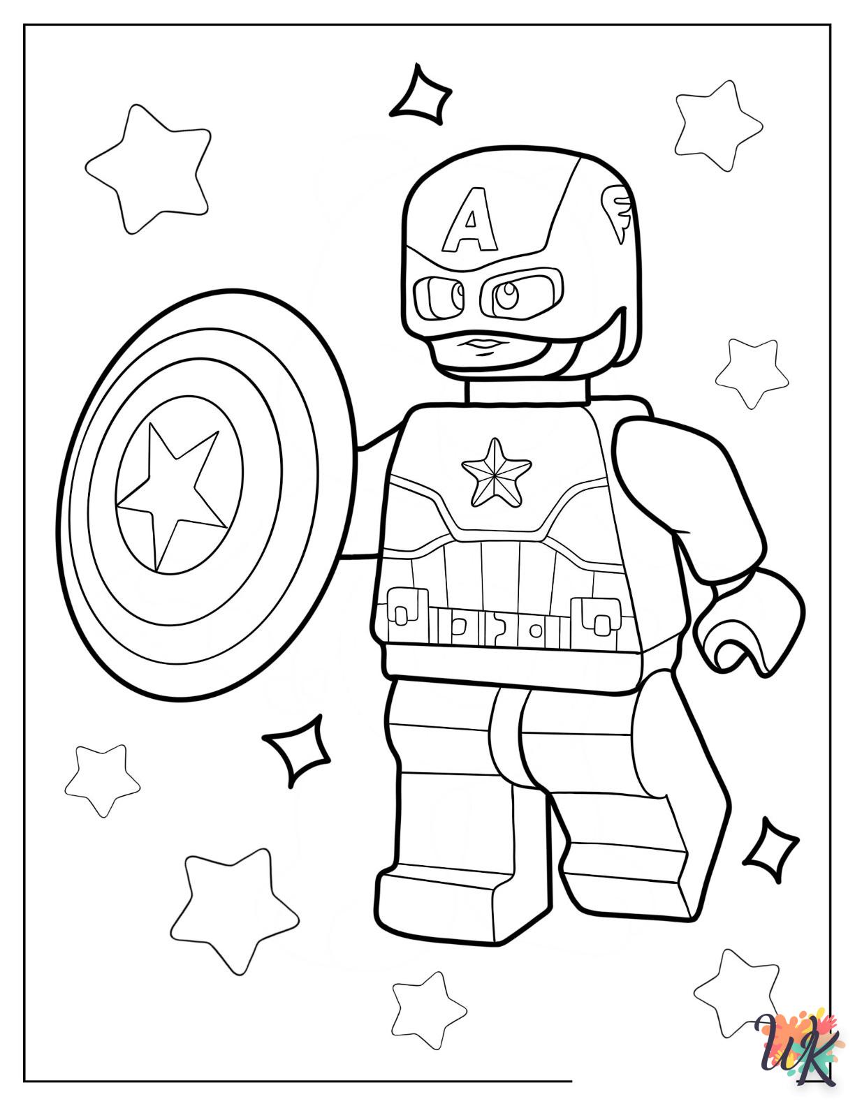 Dibujos para Colorear Lego Avengers 23