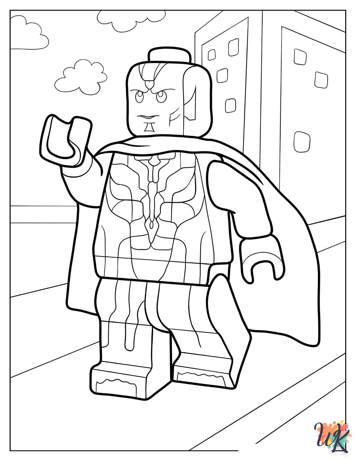 Dibujos para Colorear Lego Avengers 11