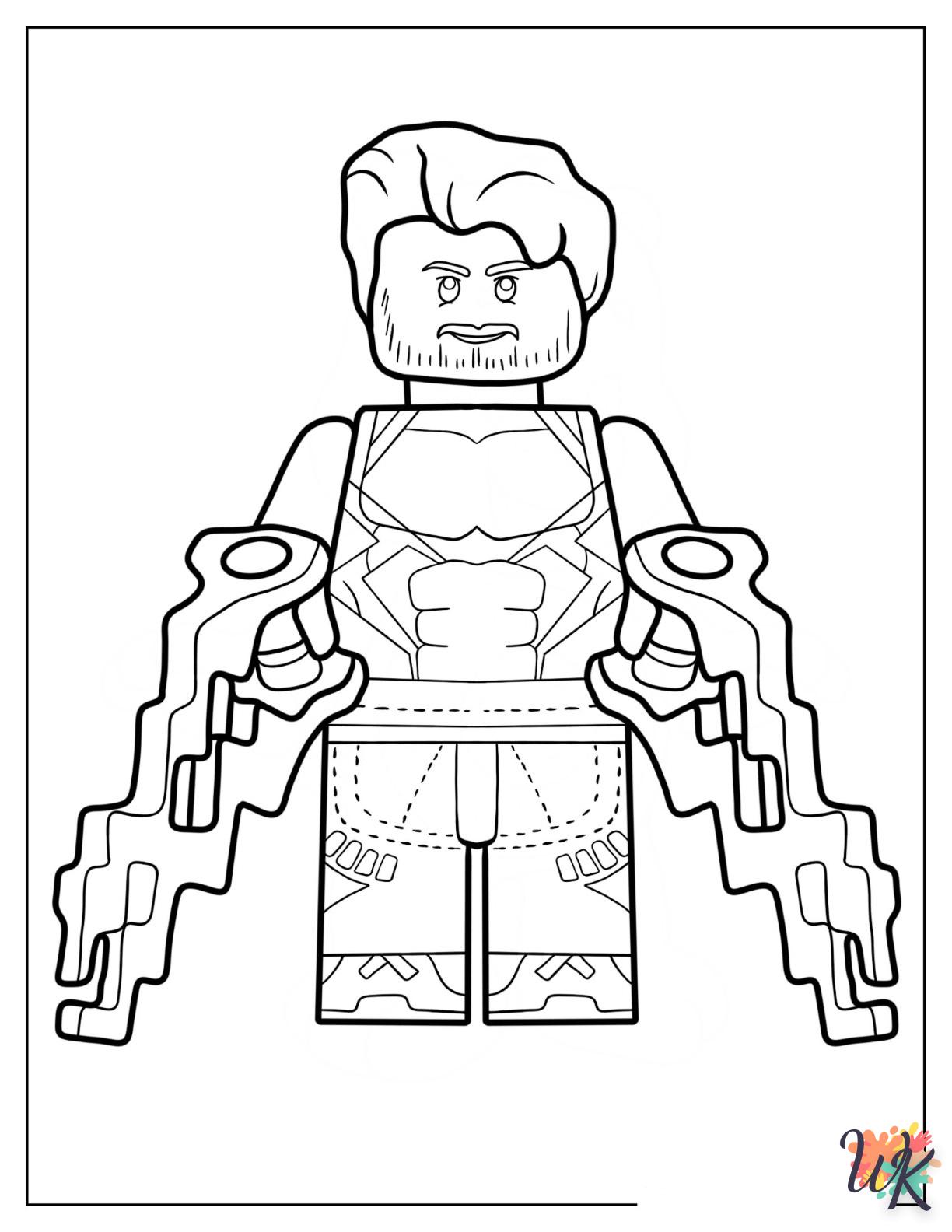Dibujos para Colorear Lego Avengers 9