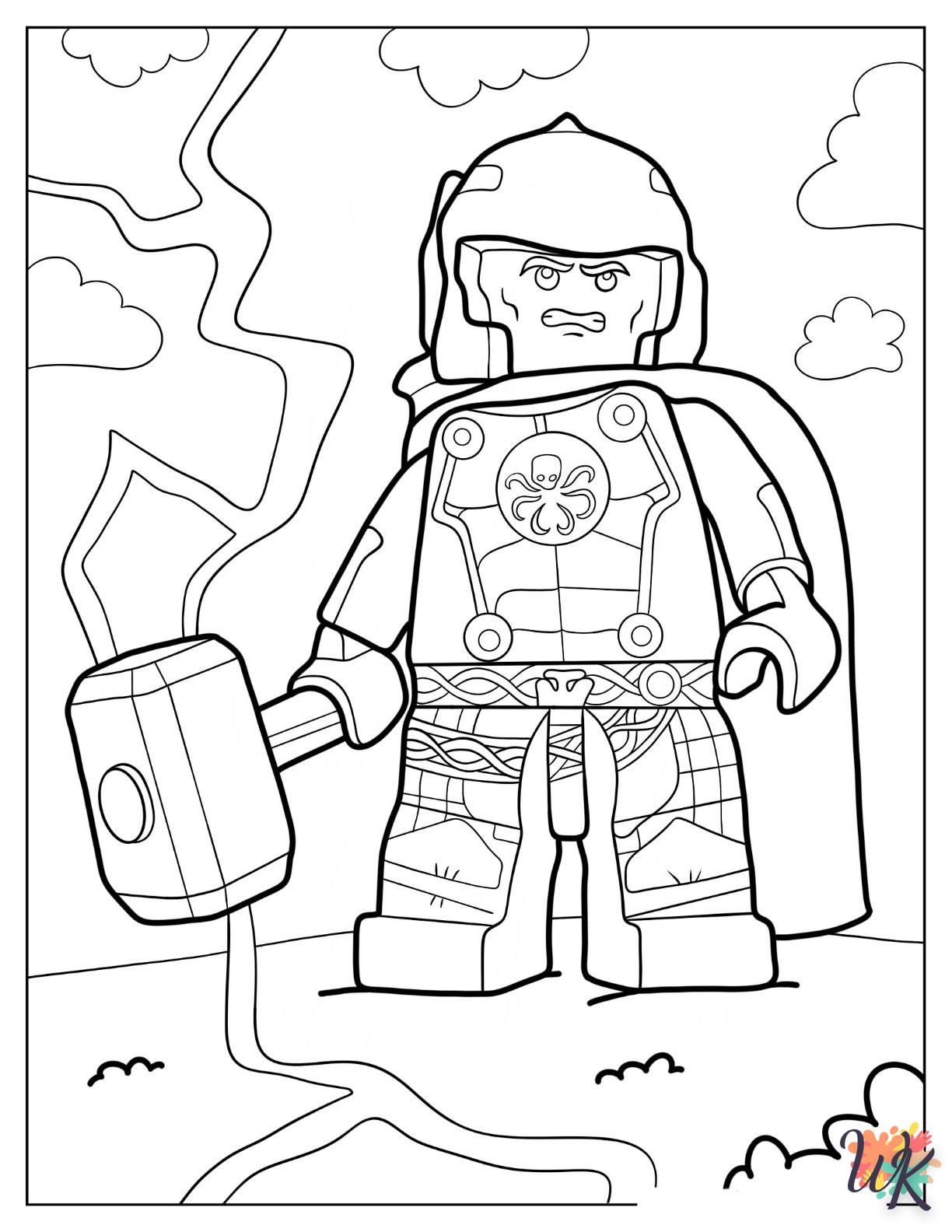 Dibujos para Colorear Lego Avengers 8