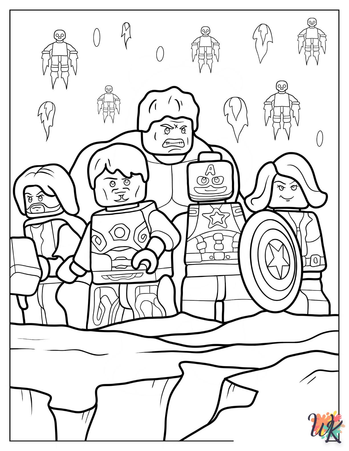 Dibujos para Colorear Lego Avengers 7